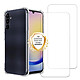 Evetane Coque Samsung Galaxy A25 Antichoc coins renforces Silicone + 2 Vitres en verre trempe Protection ecran Coque Samsung Galaxy A25 Antichoc coins renforces Silicone + 2 Vitres en verre trempe Protection ecran