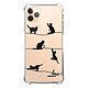 Evetane Coque iPhone 11 Pro Max anti-choc souple angles renforcés transparente Motif Chat Lignes Coque iPhone 11 Pro Max anti-choc souple angles renforcés transparente Chat Lignes