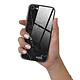 Evetane Coque iPhone 7/8/ iPhone SE 2020/ 2022 Coque Soft Touch Glossy Marbre noir Design pas cher