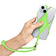 Avizar Cordon Smartphone avec Étui Silicone Flexible Universel 35cm  Vert - Cordon en silicone flexible, pour un port et une tenue en main de votre smartphone pleines de panache