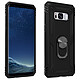 Avizar Coque Samsung Galaxy S8 Plus Hybride Rigide Souple Bague Support Vidéo noir Coque de protection spécialement conçue pour le Samsung Galaxy S8 Plus, Noir