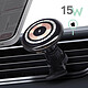 Support Voiture Magnétique avec Chargeur MagSafe 15W Grille d'aération Noir Support magnétique pour voiture pour garder votre smartphone chargé et sécurisé en conduisant