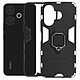 Avizar Coque pour Xiaomi Redmi 13 Anneau Support Antichoc Noir pas cher