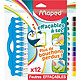 MAPED kit de 12 marqueurs pour tableau blanc Marker'Peps Innovation Marqueur pour tableaux blancs