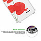 Acheter Evetane Coque iPhone 13 Mini anti-choc souple angles renforcés transparente Motif Coquelicot