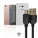 LinQ Câble USB vers Micro-USB 2A Charge et Synchronisation Longueur 1m Noir pas cher