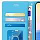 Avizar Housse Xiaomi Redmi Note 10 5G / Poco M3 Pro Porte-carte Support Vidéo Bleu ciel pas cher