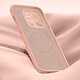 Avis Avizar Coque Magsafe pour iPhone 15 Pro Max Silicone Souple Soft touch  Rose poudré