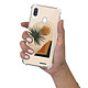Evetane Coque Samsung Galaxy A40 anti-choc souple angles renforcés transparente Motif Palmier et Soleil beige pas cher