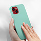 Acheter Avizar Coque iPhone 13 Mini Silicone Semi-rigide Finition Soft-touch turquoise