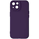 Avizar Coque pour iPhone 13 Silicone Mat Protection Caméra Violet Foncé - Couleur sobre élégante offrant une élégance raffinée à votre smartphone