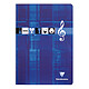CLAIREFONTAINE Cahier de musique A4 21x29,7cm 48 pages 90g rouge ou bleu Cahier de musique