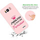 Avis Evetane Coque Samsung Galaxy S8 Silicone Liquide Douce rose pâle Je suis une princesse