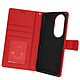 Avizar Housse pour Huawei P50 Pro Aspect Grainé Clapet Portefeuille Support Vidéo  Rouge - Étui folio spécialement conçu pour votre Huawei P50 Pro