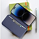 Avis Avizar Étui pour iPhone 14 Pro Max Double Poche Support Collection Dual Pockets  Bleu Nuit