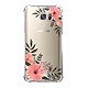 Evetane Coque Samsung Galaxy S7 anti-choc souple angles renforcés transparente Motif Fleurs roses Coque Samsung Galaxy S7 anti-choc souple angles renforcés transparente Fleurs roses