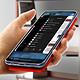 Avizar Housse Samsung Galaxy A03s Clapet Porte-carte Support Finition Satinée Rouge pas cher