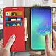 Avis Avizar Étui Samsung Galaxy S10 Plus Housse Folio Cuir Support Vidéo rouge