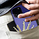 Avizar Coque pour iPhone 14 Pro Max Silicone Semi-rigide Finition Soft-touch Fine  violet pas cher