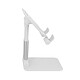 Avizar Support Bureau Universel Tige Réglable 20 cm / Angle Ajustable 0 à 140° - Blanc. - Un support bureau fonctionnel pour votre smartphone.