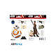 Star Wars - 2 planches Stickers BB8 Rey 16x11cm 2 planches Stickers Star Wars BB8 Rey 16x11cm.