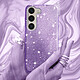 Avizar Coque Paillette pour Samsung Galaxy S23 Plus Hybride Semi-rigide  violet pas cher