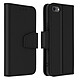 Avizar Housse iPhone SE 2022 / 2020 et 8 / 7 Cuir Porte-carte Support Premium noir Design premium grâce à un revêtement en cuir de vachette associé à des surpiqûres apparentes.