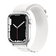 Avizar Bracelet Sport pour Apple Watch 41mm et 40mm et 38mm Nylon Extensible Ajustable Femoir Style G Blanc Bracelet de montre Blanc