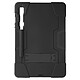 Avizar Coque pour Samsung Galaxy Tab S9 et Tab S9 FE avec Béquille Support Noir Conçue avec des matériaux polycarbonate rigide et en silicone gel