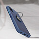 Acheter Avizar Coque Samsung Galaxy A03S Bi-matière Bague Métallique Support Bleu