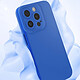 Acheter Avizar Coque pour iPhone 15 Pro Silicone Mat Protection Caméra Bleu