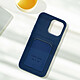 Acheter Avizar Coque pour iPhone 14 Pro Max Silicone Souple Porte-carte Fine Légère  bleu