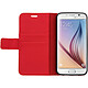 Avis Avizar Housse Etui Folio Portefeuille pour Samsung Galaxy S6 - Rouge