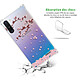 Avis Evetane Coque Samsung Galaxy Note 10 anti-choc souple angles renforcés transparente Motif Chute De Fleurs