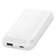 Avizar Powerbank Sans Fil MagSafe 5000 mAh Technologie Qi Ports USB / USB-C Blanc - Un chargeur de secours sans-fil compatible Apple MagSafe.