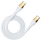 Evetane Câble USB-C vers USB-C 12M 100W Blanc Câble USB-C vers USB-C 12M 100W Blanc