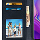 Avizar Housse Samsung Galaxy S10 Etui Folio Porte-cartes Fonction Support - Bleu pas cher