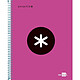 ANTARTIK Cahier spirale liderpapel antartik a5 240p 100g couverture rembordée quadrillage 5mm 6 trous coil-lock coloris rose fluo Cahier