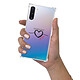 LaCoqueFrançaise Coque Samsung Galaxy Note 10 anti-choc souple angles renforcés transparente Motif Coeur Noir Amour pas cher