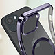 Acheter Avizar Coque MagSafe pour iPhone 15 Plus Silicone Protection Caméra  Contour Chromé Violet