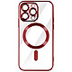 Avizar Coque MagSafe pour iPhone 14 Pro Max Silicone Protection Caméra  Contour Chromé Rouge - Coque MagSafe conçue spécifiquement pour votre Apple iPhone 14 Pro Max