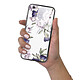 LaCoqueFrançaise Coque iPhone 6/6S Coque Soft Touch Glossy Pivoines Violettes Design pas cher