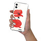 Evetane Coque iPhone 11 anti-choc souple angles renforcés transparente Motif Coquelicot pas cher