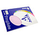 CLAIREFONTAINE Ramette 50 Feuilles Papier 160g A4 210x297 mm Certifié FSC lilas Papier couleur