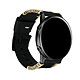 Avizar Bracelet Galaxy Watch Active 1/2 Cuir de Vachette Fermoir Boucle Ardillon Noir Bracelet Galaxy Watch Active 2 / 1