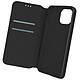 Avizar Housse Folio iPhone 12 Mini Portefeuille Fonction Support Vidéo noir - Étui Noir conçu sur mesure pour l'iPhone 12 Mini