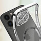Avizar Coque MagSafe pour iPhone 13 Pro Silicone Protection Caméra  Contour Chromé Argent pas cher