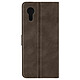 Avizar Étui pour Samsung Galaxy Xcover 7 Portefeuille Support Vidéo Marron Foncé - Housse portefeuille marron foncé de la série Khazneh vous permettant de protéger votre Samsung Galaxy Xcover 7 tout en gardant vos billets à proximité