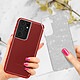 Avizar Coque pour Samsung S21 Ultra Paillette Amovible Silicone Semi-rigide rouge pas cher