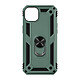 Avizar Coque pour iPhone 15 Antichoc Hybride Bague Support Magnétique  Vert - Coque bi-matière vert de la série ArmoRing, spécifiquement conçue pour iPhone 15